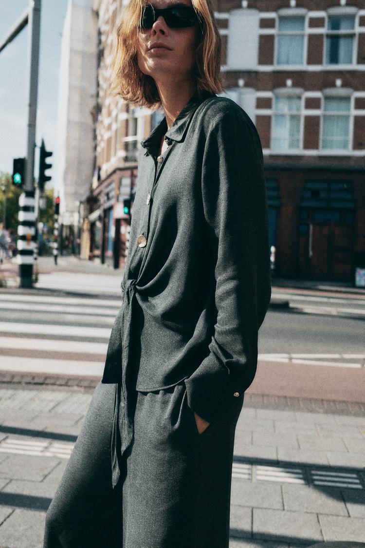 Zara Collared Long Sleeve Shirt