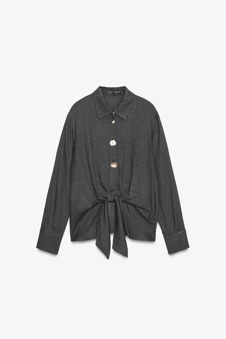 Zara Collared Long Sleeve Shirt