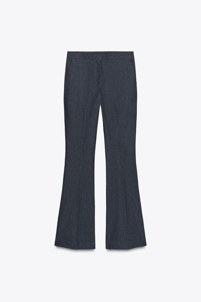 Zara Contrast Topstitch Trouser