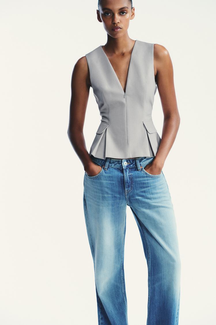 Zara Peplum Top