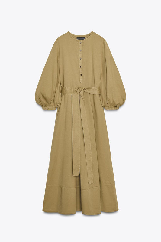 Zara Belted Shirt Dress