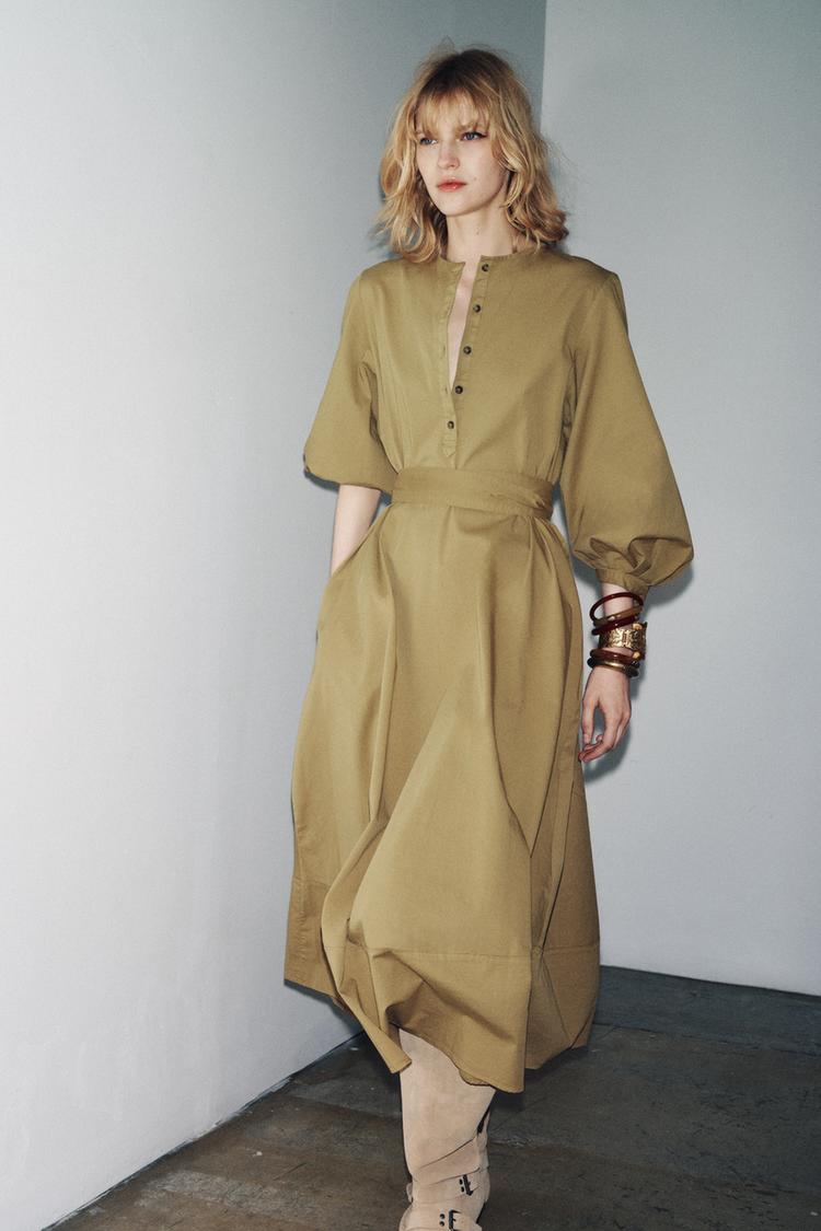 Zara Belted Shirt Dress