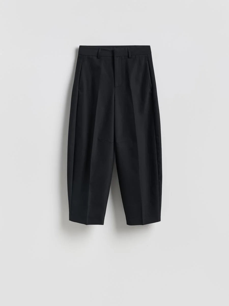 Reserved Black Barrel Leg Trouser