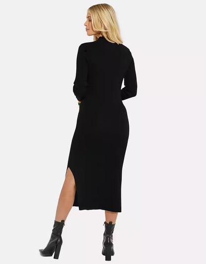 Black Knitted Christmas Dress