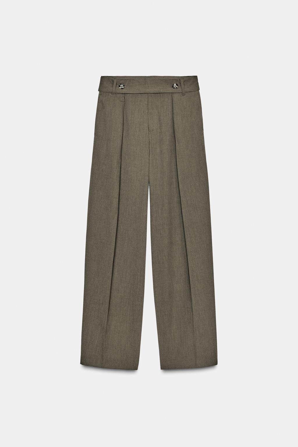 Zara Pleated Trousers With Belt