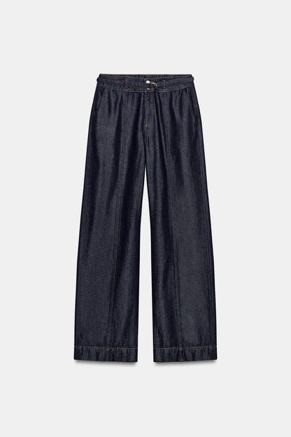 High Waist Bootcut Jeans Trouser