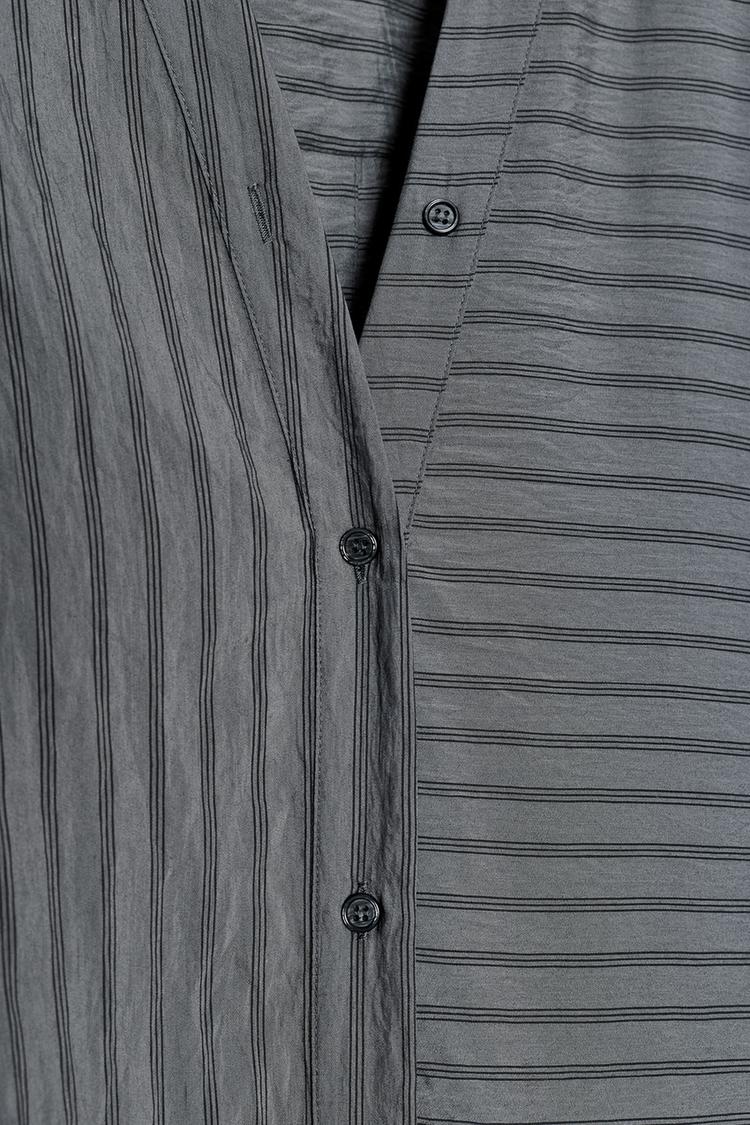 Zara Striped Shirt Dress