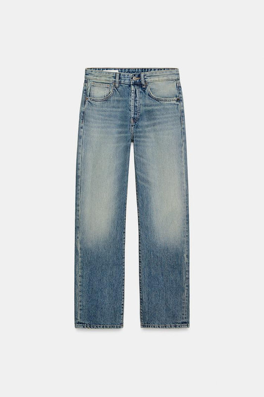 Zara Mid Waist Boyfriend Jeans