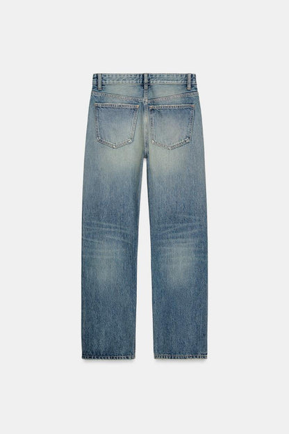 Zara Mid Waist Boyfriend Jeans