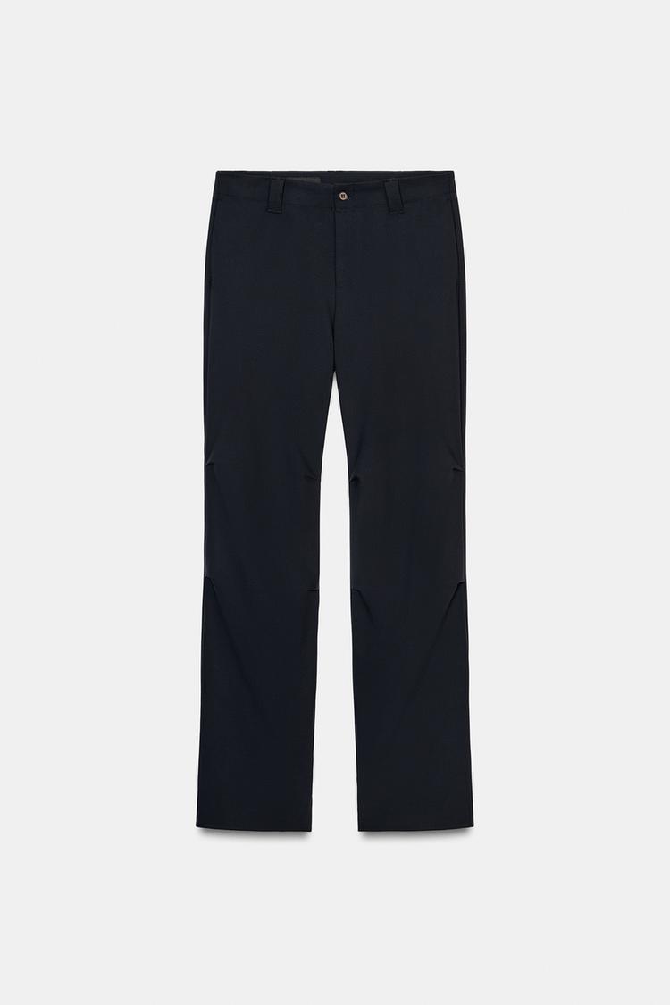 Zara Straight Trouser With Belt Loops