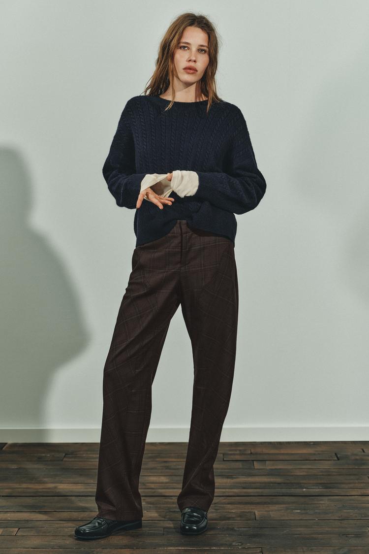 Zara Detail Seam Trousers