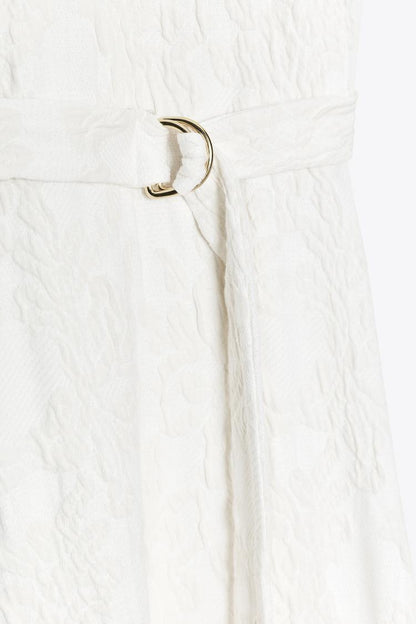 Zara Jacquard Dress With Belt