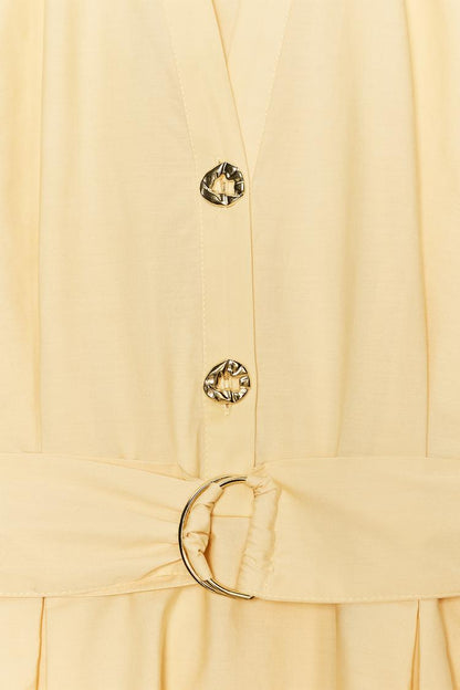 Zara Poplin Midi Belt Dress