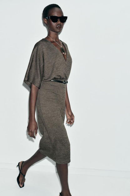 Dark Green Midi Dress