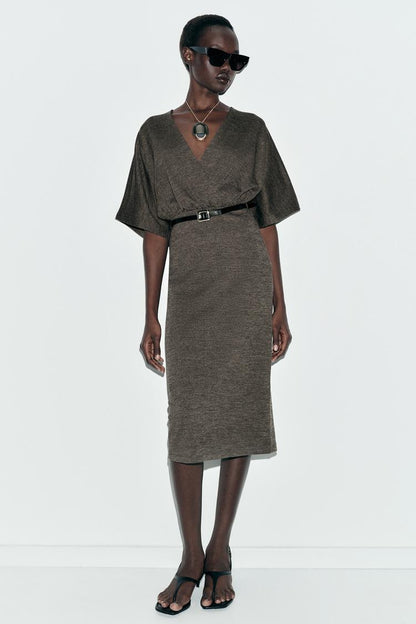Dark Green Midi Dress