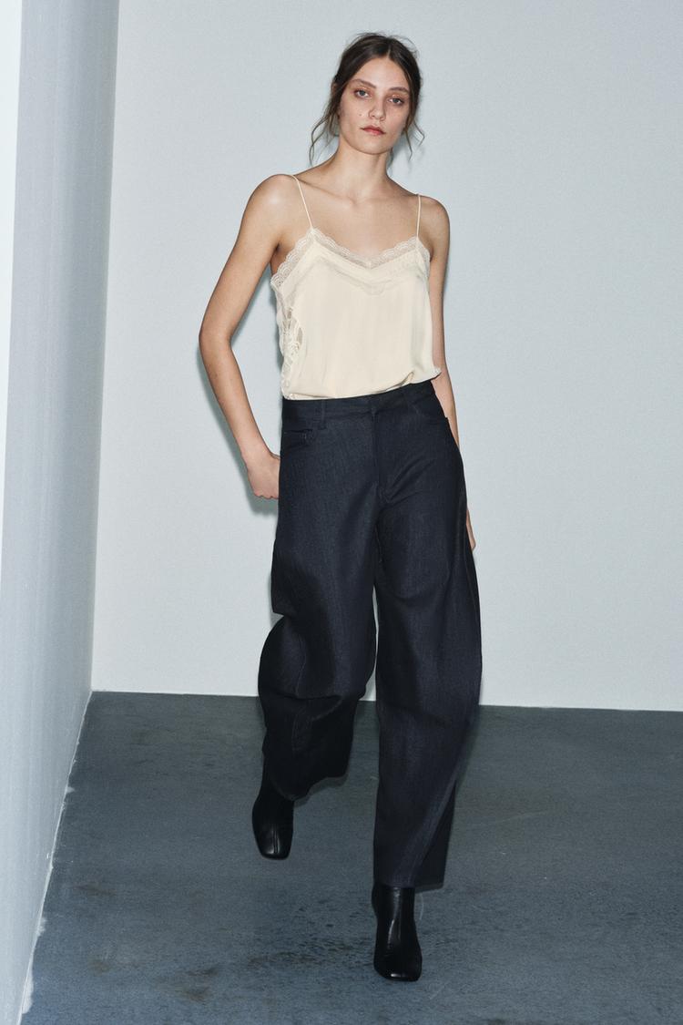 Zara Balloon Denim Trouser