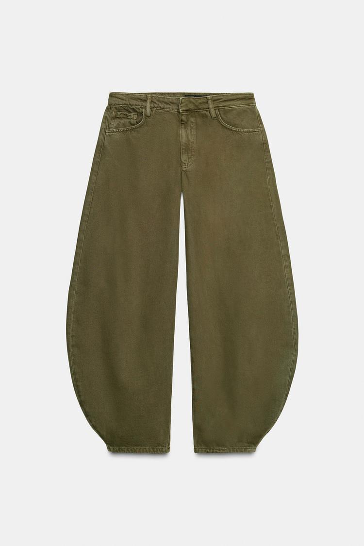 Zara Barrel Mid-Waist Jeans