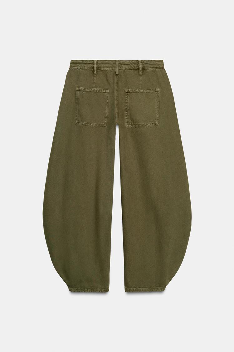 Zara Barrel Mid-Waist Jeans