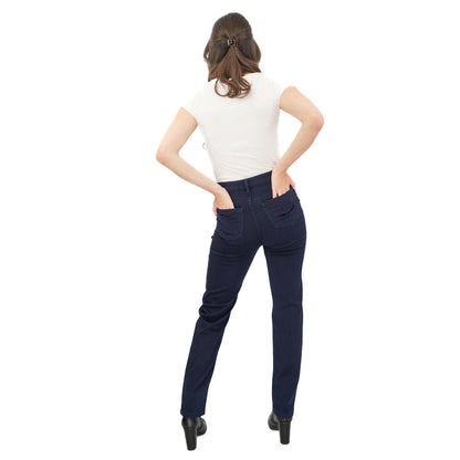 High Waisted Embellished Straight Leg Jeans