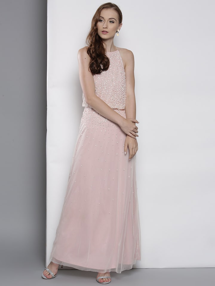 Ava Lou Maxi Dress Dark Rose