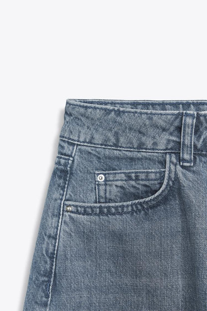 Baggy Barrel Mid-Waist Jeans