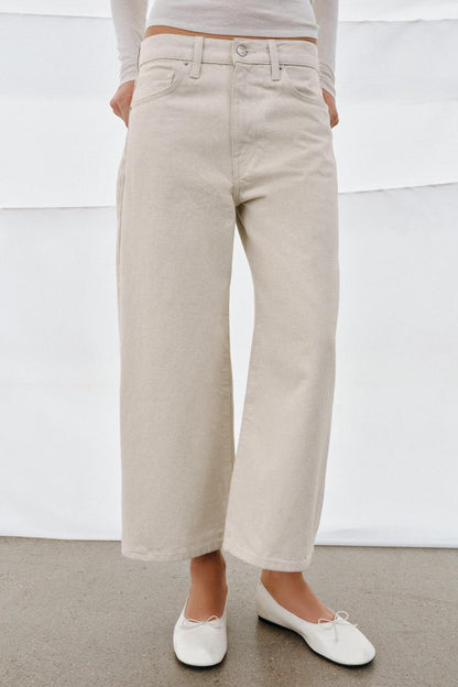 Zara Mid Waist Culottes Jeans