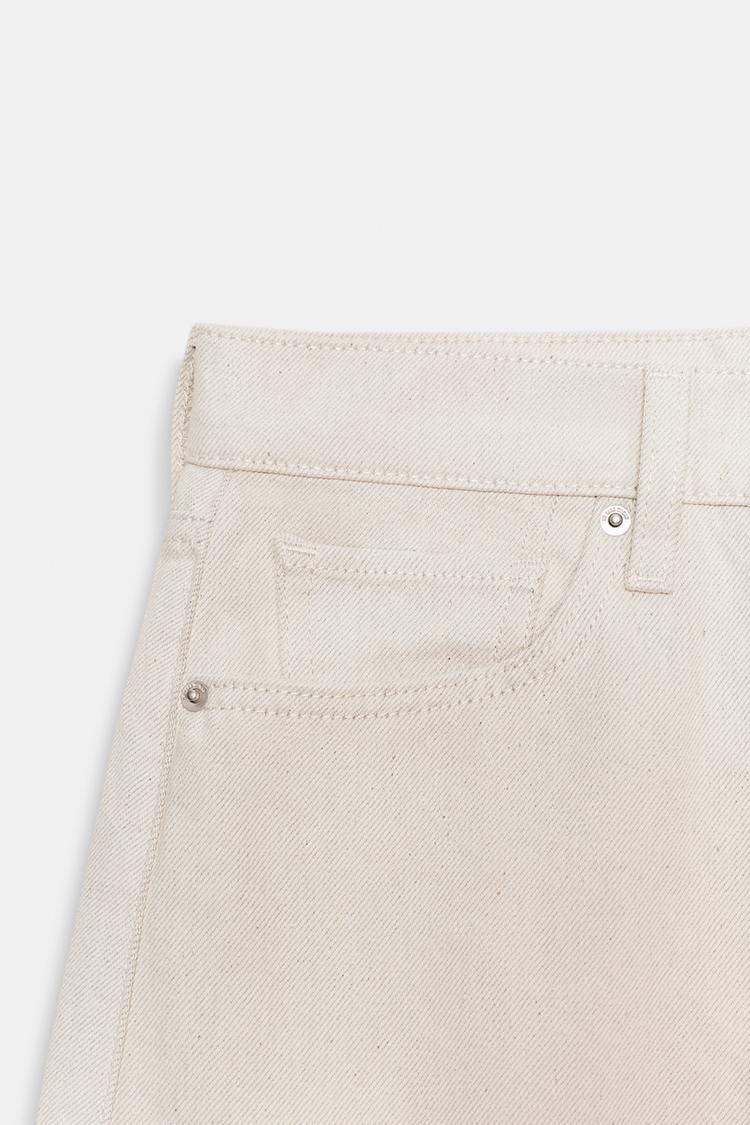 Zara Mid Waist Culottes Jeans