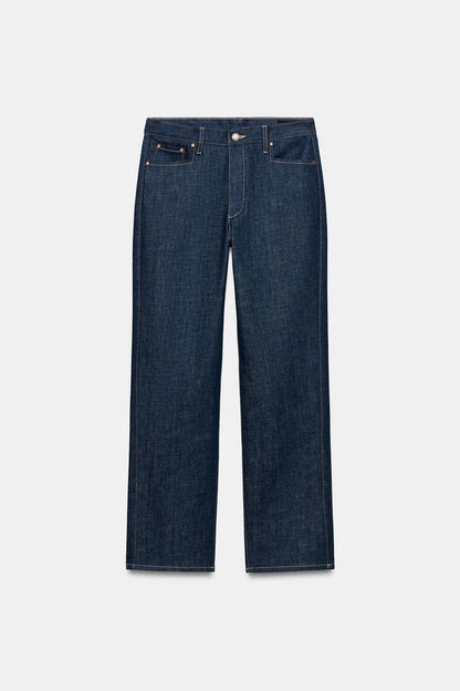 Straight Leg High Waist Jeans