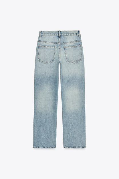 Zara Low Rise Straight Jean
