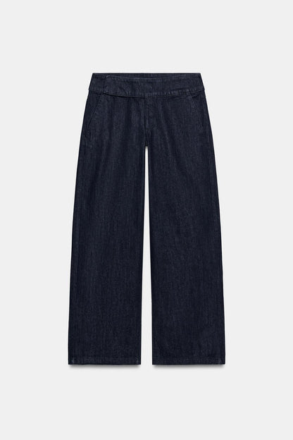 Low Rise Wide Leg Jeans