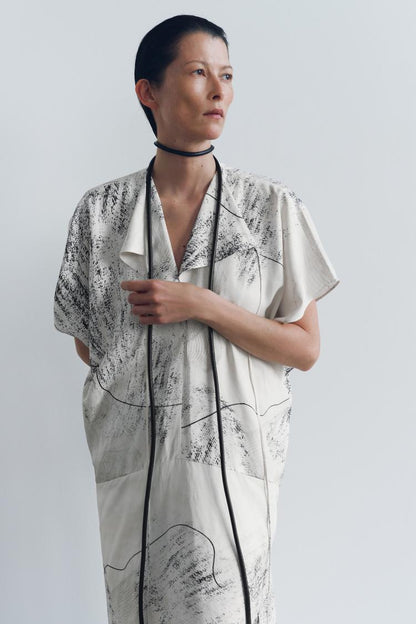 Zara Printed Midi Kaftan Dress