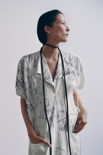 Zara Printed Midi Kaftan Dress