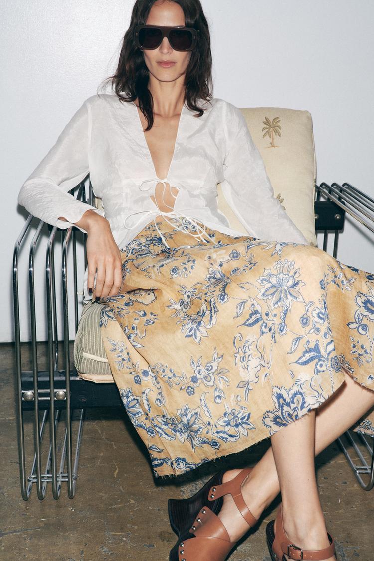 Zara Blouse With Ties