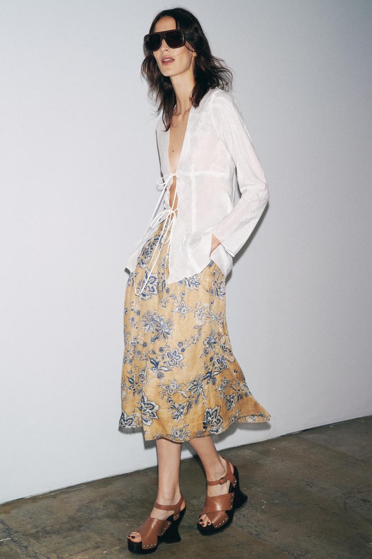Zara Blouse With Ties