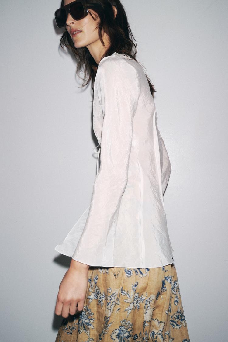 Zara Blouse With Ties