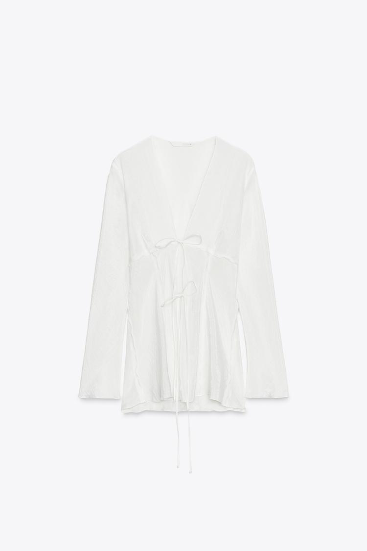 Zara Blouse With Ties