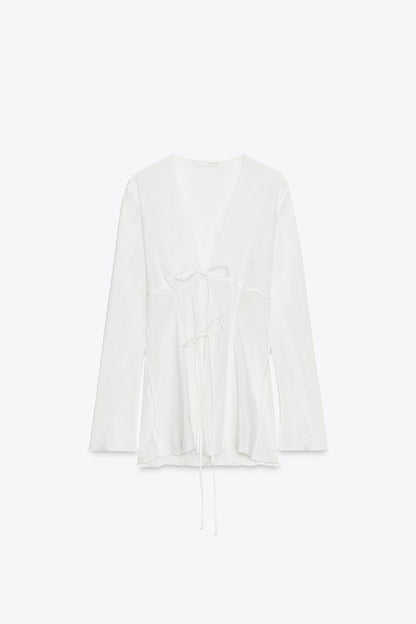 Zara Blouse With Ties