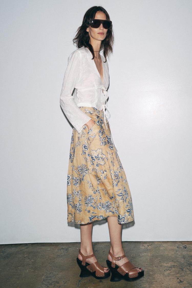 Zara Blouse With Ties
