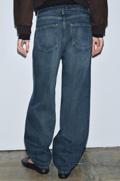 Zara Barrel Mid Waist Jean