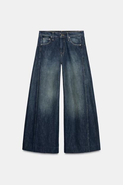 Mid-Waist - Relaxed Fit - Wide Leg Zara Woman