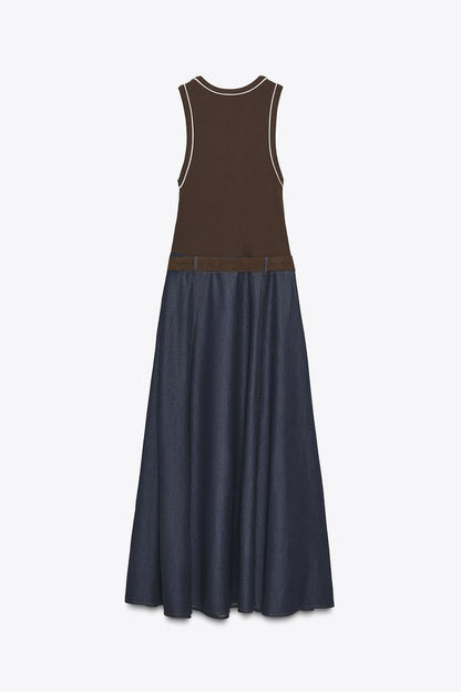 Round Neck Sleeveless Dress