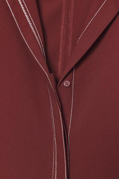 Zara Shirt With Contrast Topstitching