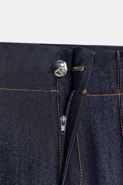 Bootcut Trouser With Contrast Topstitching