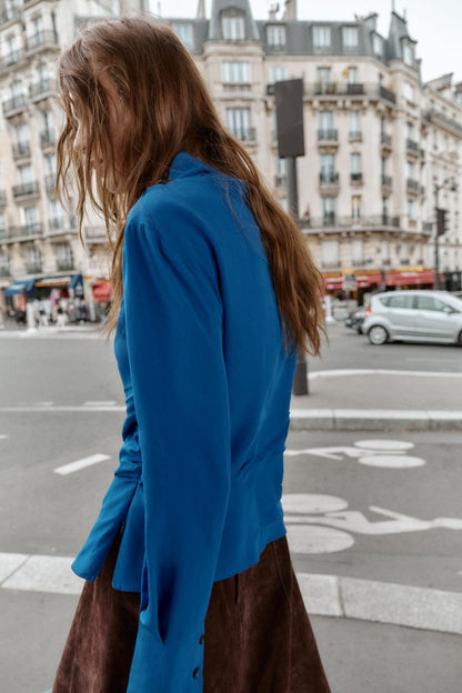 Zara Draped Blouse Shirt