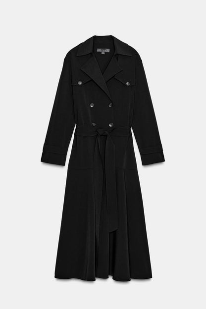 Zara Trench Midi Dress