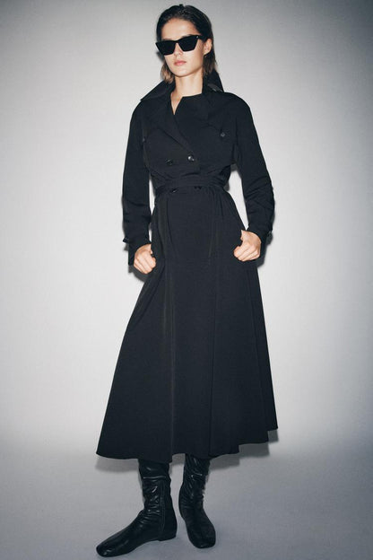 Zara Trench Midi Dress