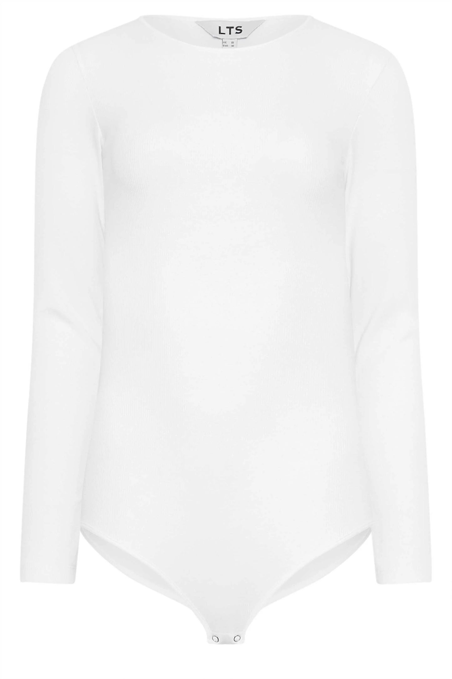 Tall 2 Pack Black & White Long Sleeve Ribbed Bodysuit