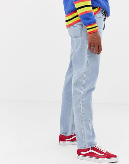 COLLUSION x005 straight leg jean in light blue wash