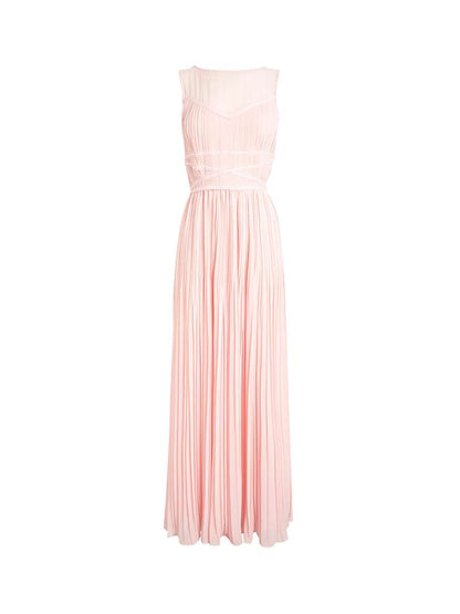 Peace-Coloured Solid Maxi Dress