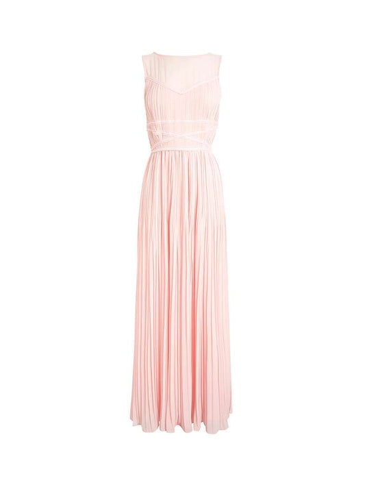 Peace-Coloured Solid Maxi Dress